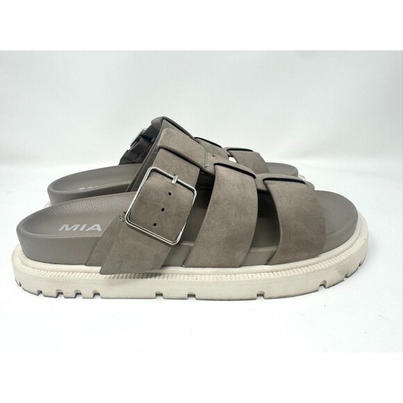 MIA Women's Geni Slip-On Sandals Double Buckle Wide & Comfy Size 8 - Excellent - Picture 3 of 7